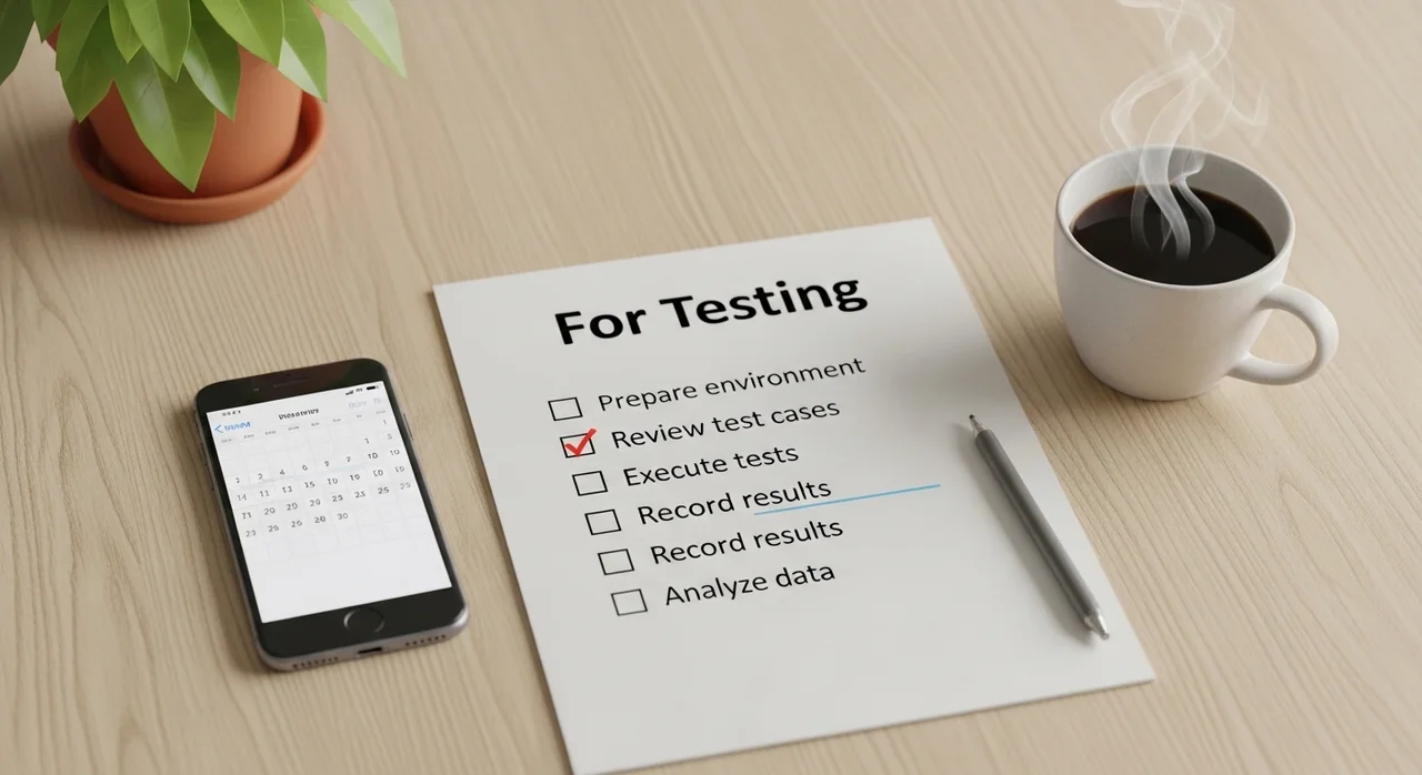 테스트 시 주의해야 할 사항