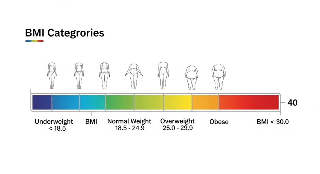 성인 비만도(BMI) 판정 기준 한눈에 보기