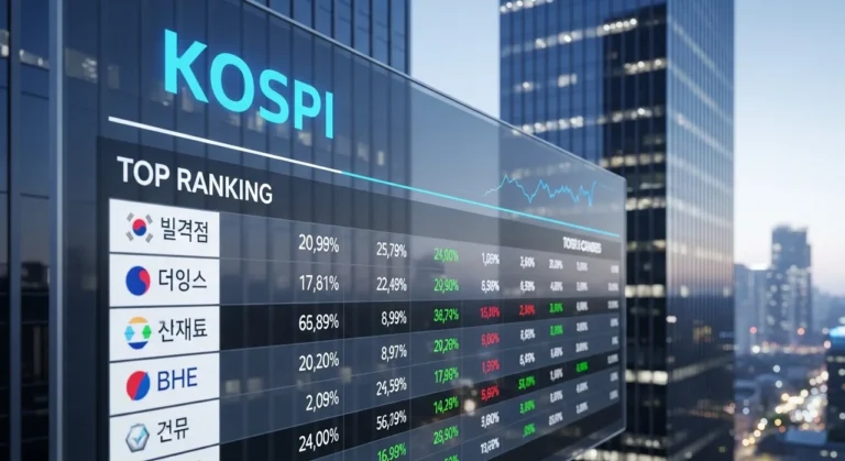코스피 시총순위 TOP 10 분석: 2026년 6월 국내 주식 시장 흐름 총정리
