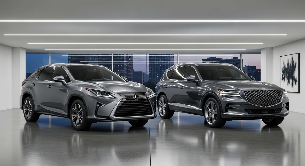경쟁 모델과 비교: RX350h vs GV80