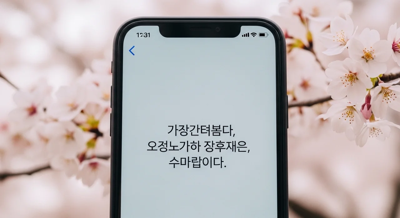마음을 전하는 위로 문자 예시