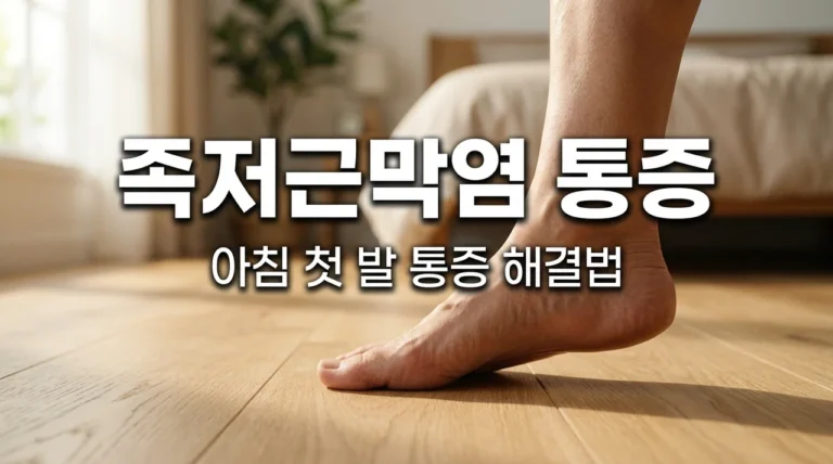 족저근막염 증상 치료방법, 발바닥 통증 아침 첫 발이 고통스럽다면?