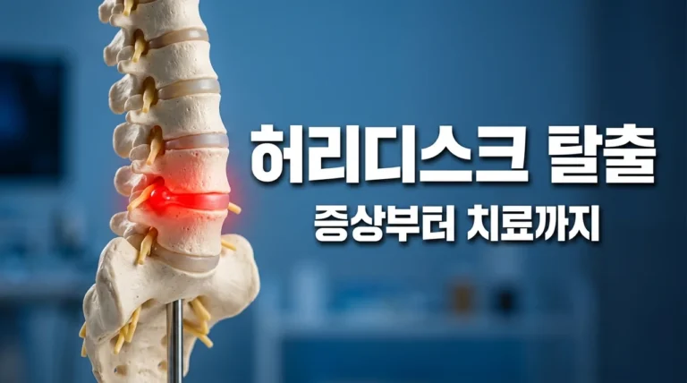 허리디스크 증상 자가진단부터 비수술 치료법까지 완벽 정리
