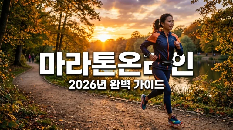 마라톤온라인 2026 가이드: 일정부터 신청 앱까지 완벽 정리