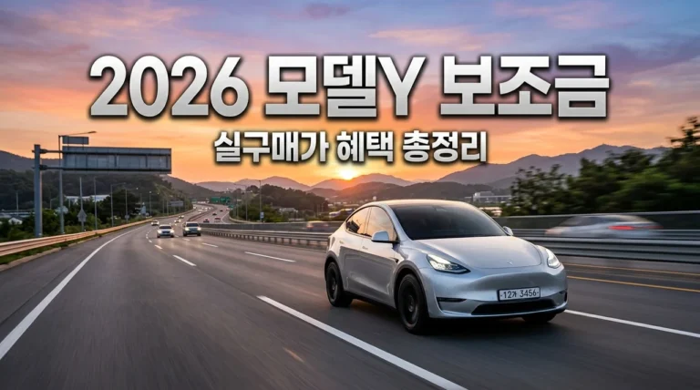 2026 테슬라 모델Y 보조금 전망 | 주니퍼 실구매가와 혜택 총정리