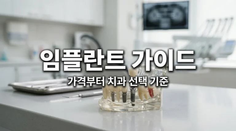 임플란트 가격 및 치과 선택 기준 | 2026년 꼭 확인해야 할 5가지