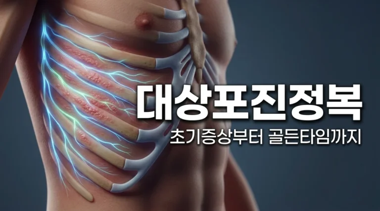 대상포진 증상 및 치료법: 초기 신호 놓치지 않는 골든타임 가이드