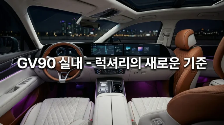 제네시스 GV90 실내 공개 전 관심 폭주! 럭셔리 끝판왕의 3가지 핵심 포인트