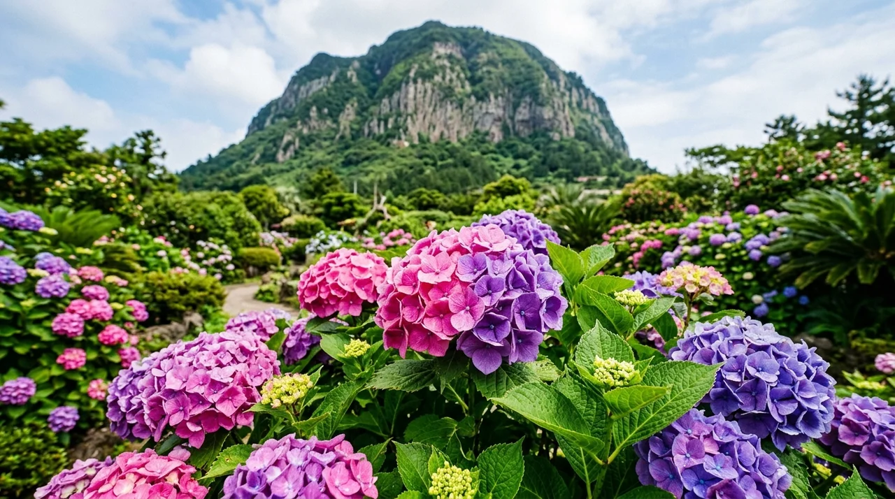 1. 화려한 수국의 향연, 마노르블랑