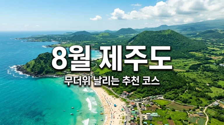 8월 제주도 가볼만한곳 베스트 7 | 시원한 물놀이와 실내 코스 총정리