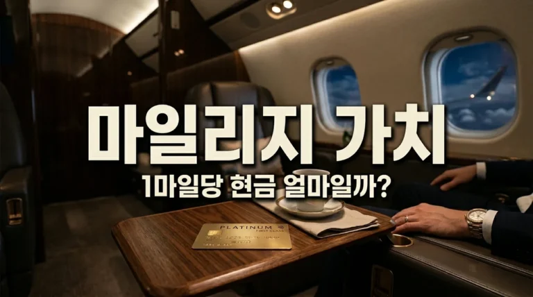 대한항공 마일리지 가치 1마일당 얼마? 효율 200% 높이는 사용법