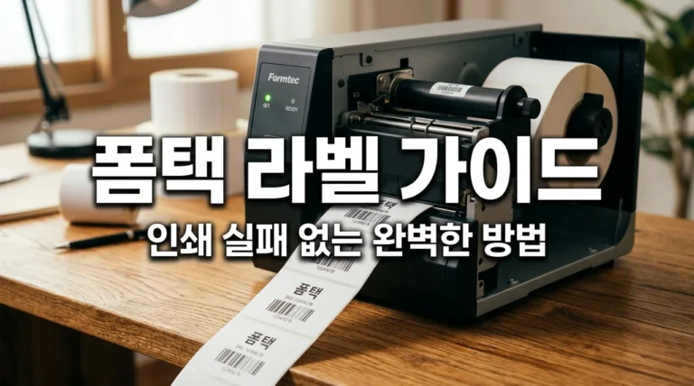 폼택 라벨지 종류 추천 및 디자인 프로 9 사용법: 실패 없는 인쇄 꿀팁