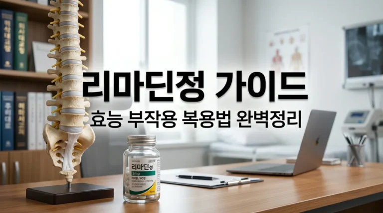 리마딘정 효능 부작용 및 복용법 척추관협착증 다리 저림 완화법