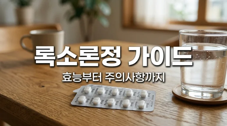 록소론정 효능 부작용 완벽 가이드 | 타이레놀 교차복용과 복용법 정리