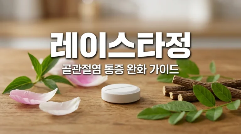 레이스타정 효능 부작용 완벽 정리, 골관절염 생약 치료제 제대로 알고 드세요