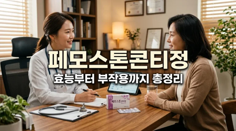 페모스톤콘티정 효능 부작용 완벽 정리 | 폐경기 호르몬 치료 가이드