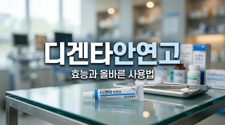 디겐타안연고 효능 부작용 총정리, 결막염·안검염 올바른 사용법