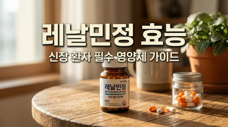 레날민정 효능 부작용 완벽 정리, 신장 투석 환자가 꼭 먹어야 하는 이유