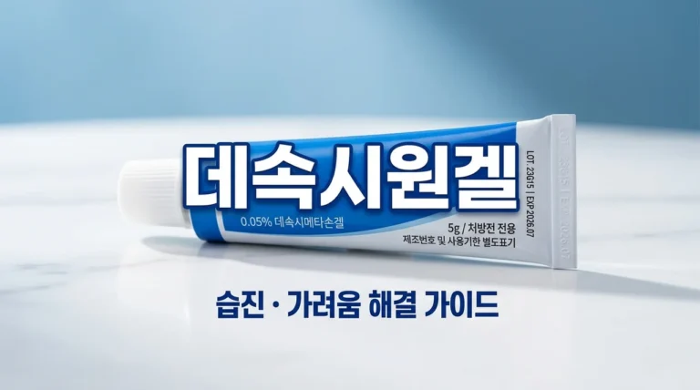 데속시원겔 0.05% 효능 부작용 및 주의사항: 습진 가려움 해결 가이드
