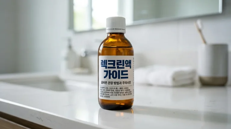 렉크린액 사용법 및 효과 총정리: 5분 만에 해결하는 올바른 관장 방법