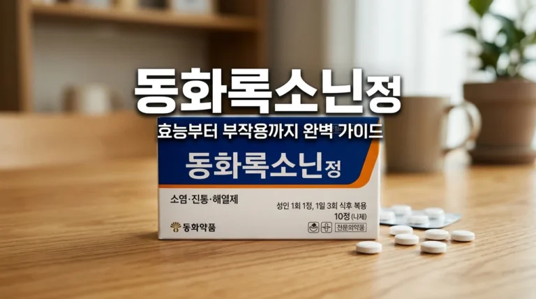 동화록소닌정 효능 부작용 총정리! 타이레놀과 차이점은?