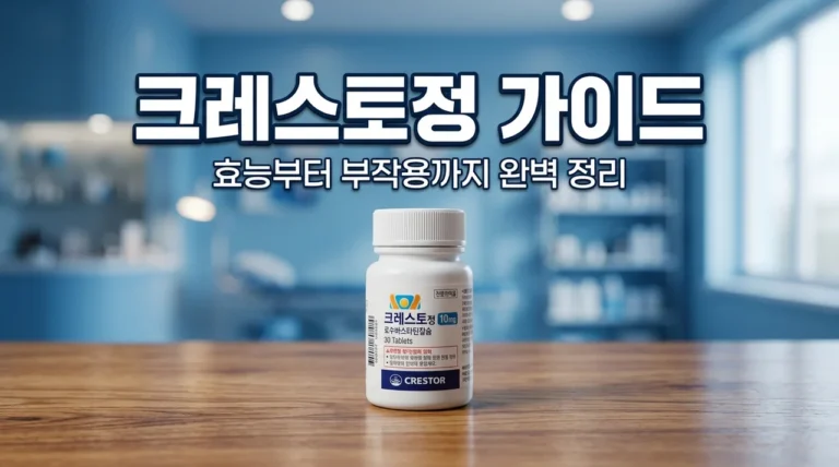크레스토정 10mg 효능 부작용 복용시간 총정리 | 고지혈증 약 가이드