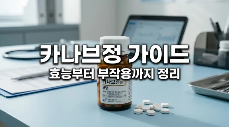 카나브정 효능 부작용 30mg 60mg 복용법 고혈압 약 가이드