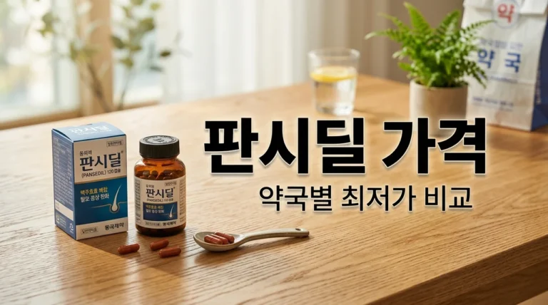 판시딜 가격 약국별 차이와 저렴하게 사는 법 (효과 복용법 정리)