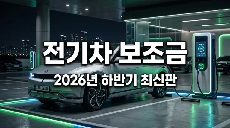 전기차 보조금 2026년 하반기 개편 총정리: 내 차는 얼마 받을까?