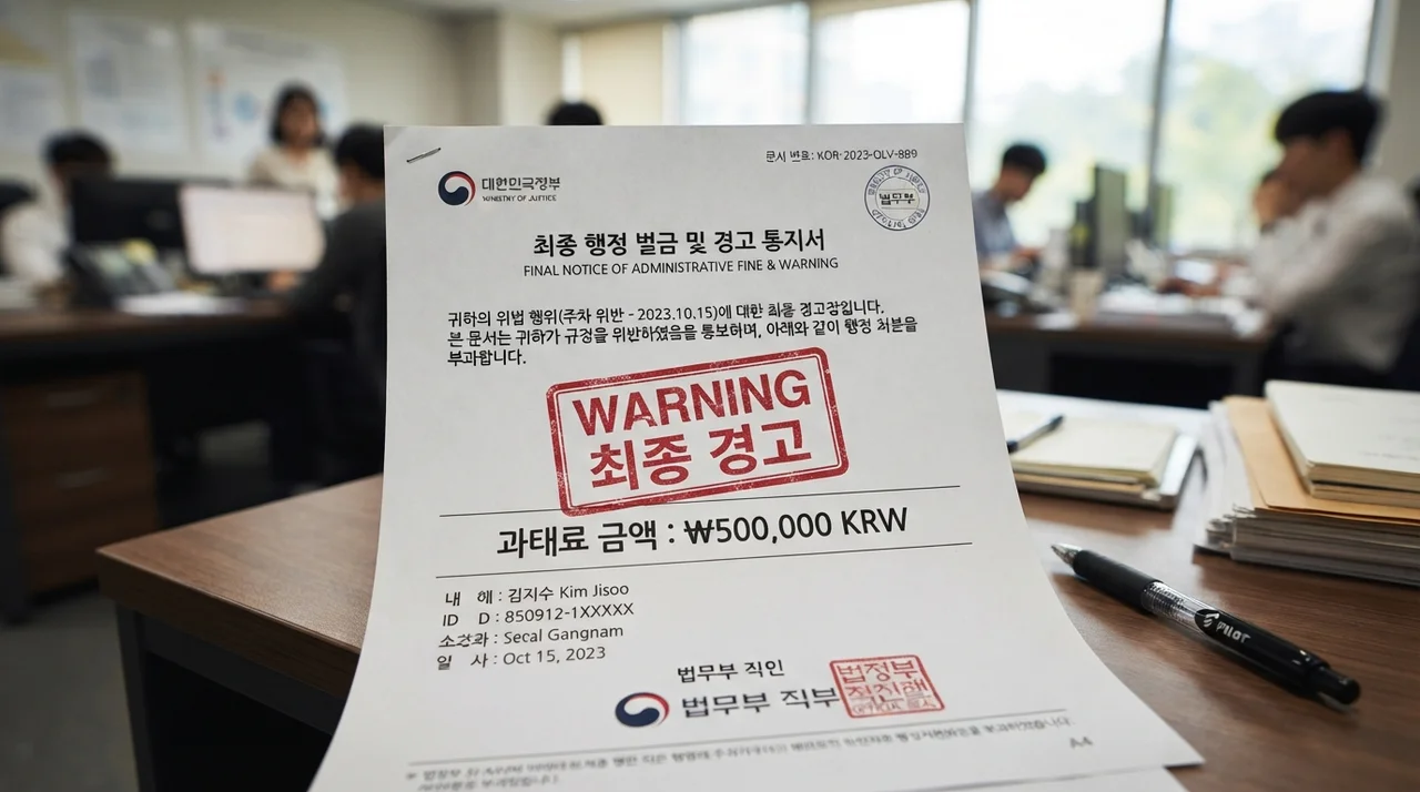 미이수 시 과태료 및 불이익 주의사항