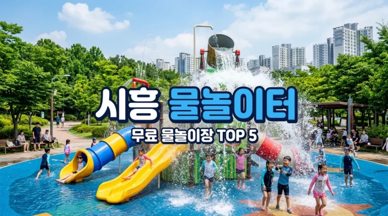 시흥 물놀이터 추천 BEST 5 | 무료 물놀이장 운영 시간 및 주차 팁