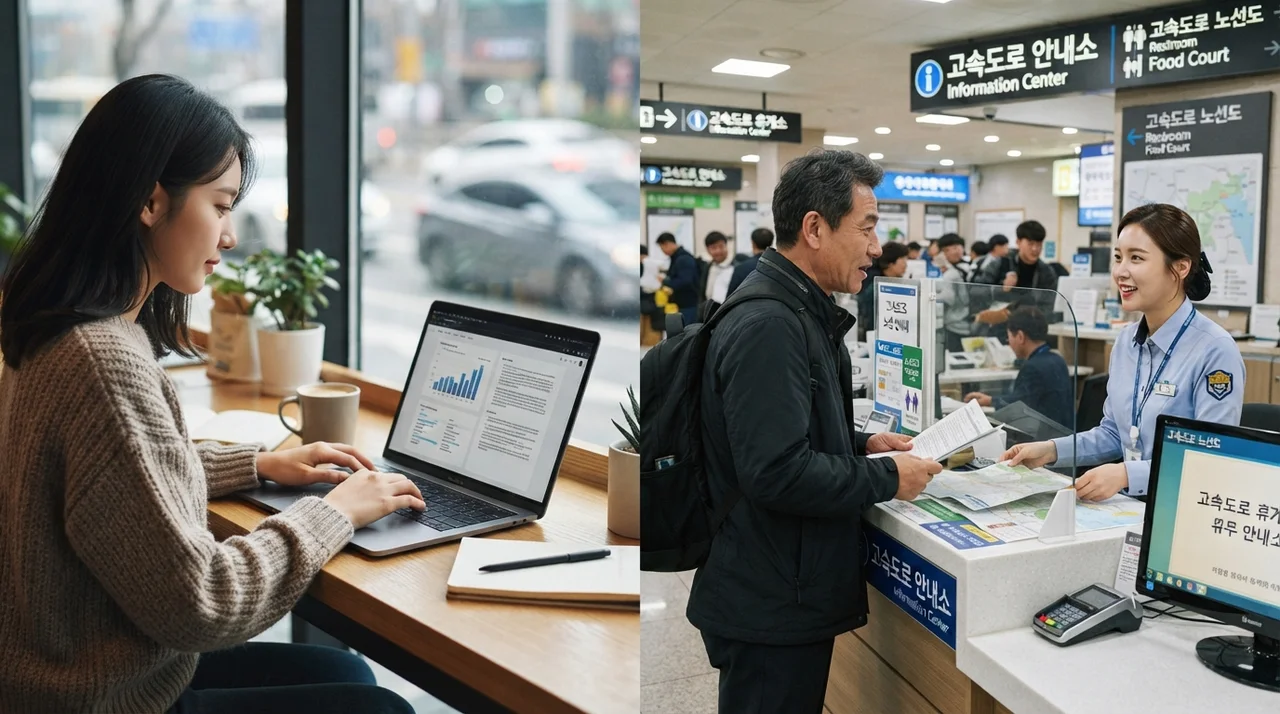 온라인 신청 vs 영업소 방문 비교