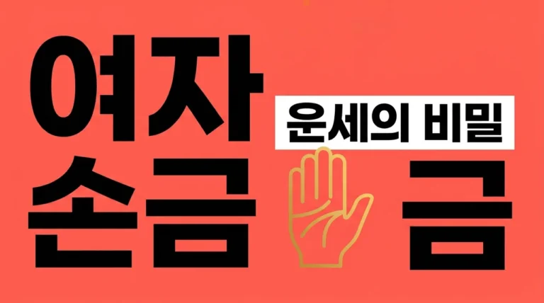 여자 손금 보는법 왼손 오른손 차이와 재물운 결혼운 완벽 정리