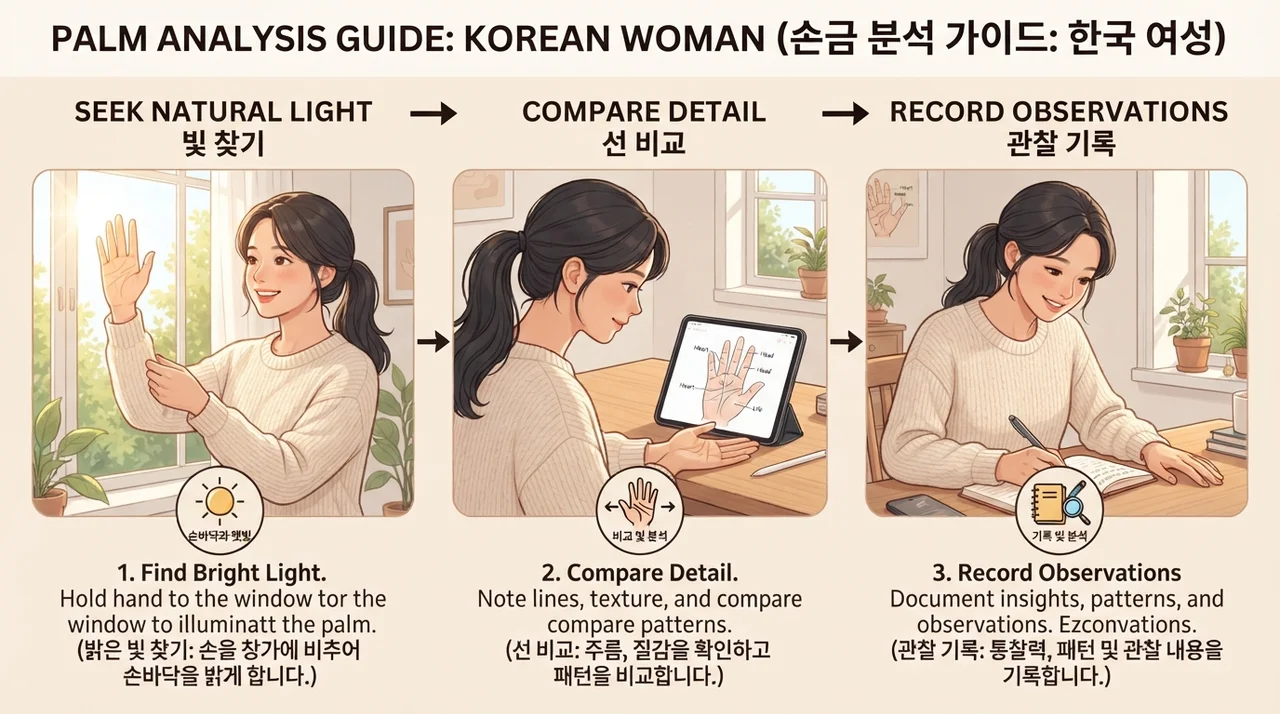 초보자를 위한 손금 읽기 3단계 가이드