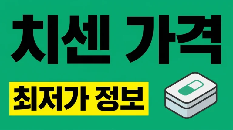 치센 가격 효능 복용법 완벽정리, 약국 가기 전 꼭 확인하세요
