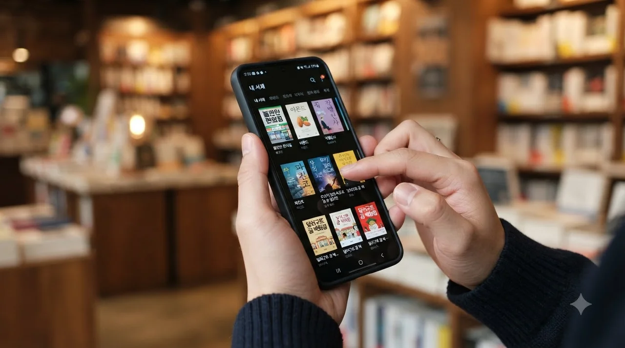 모바일 eBook 앱에서 구매 도서 즉시 확인하기