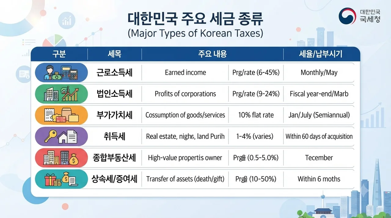 주민세 종류와 납부 대상자 한눈에 보기