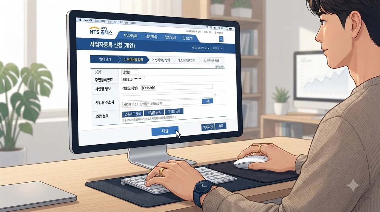 홈택스 사업용 신용카드 등록 절차