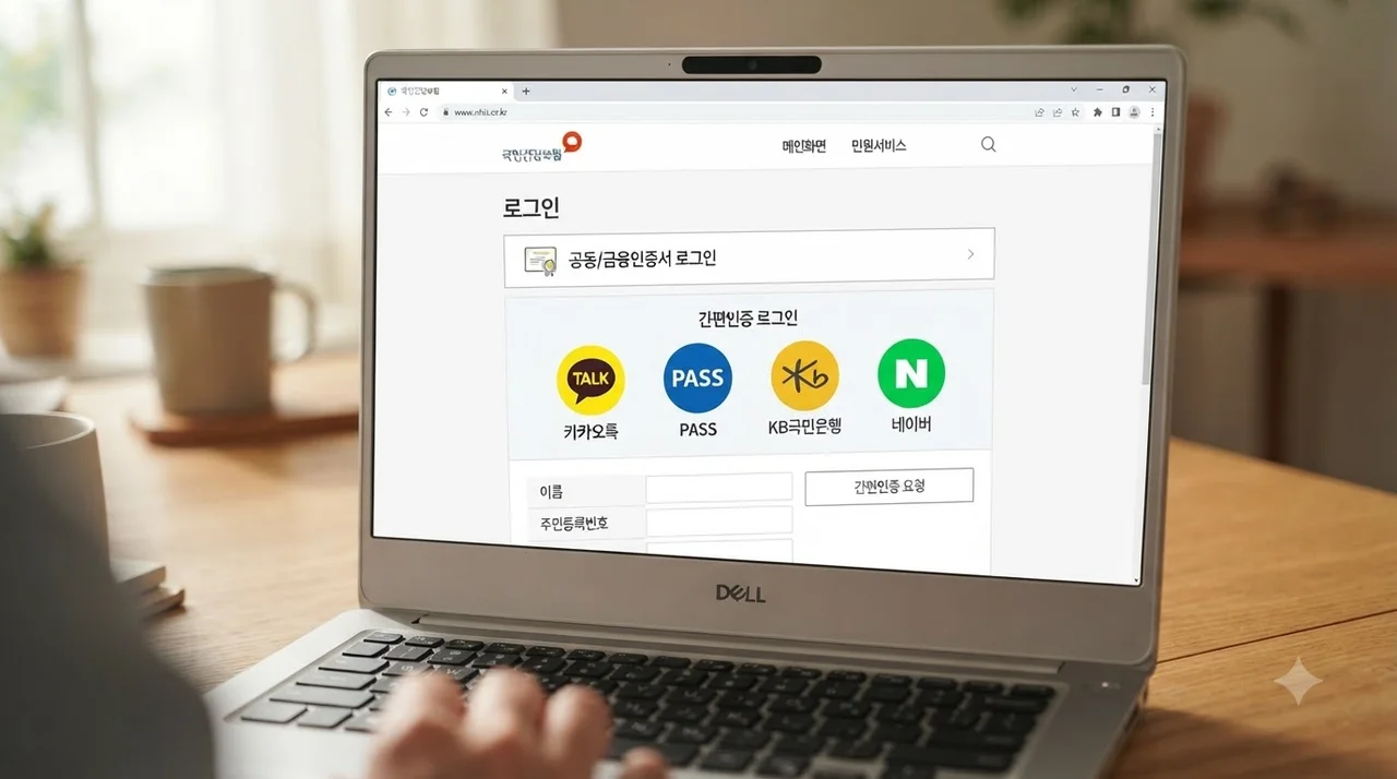 국민건강보험공단 사이트에서 1분 만에 조회하기