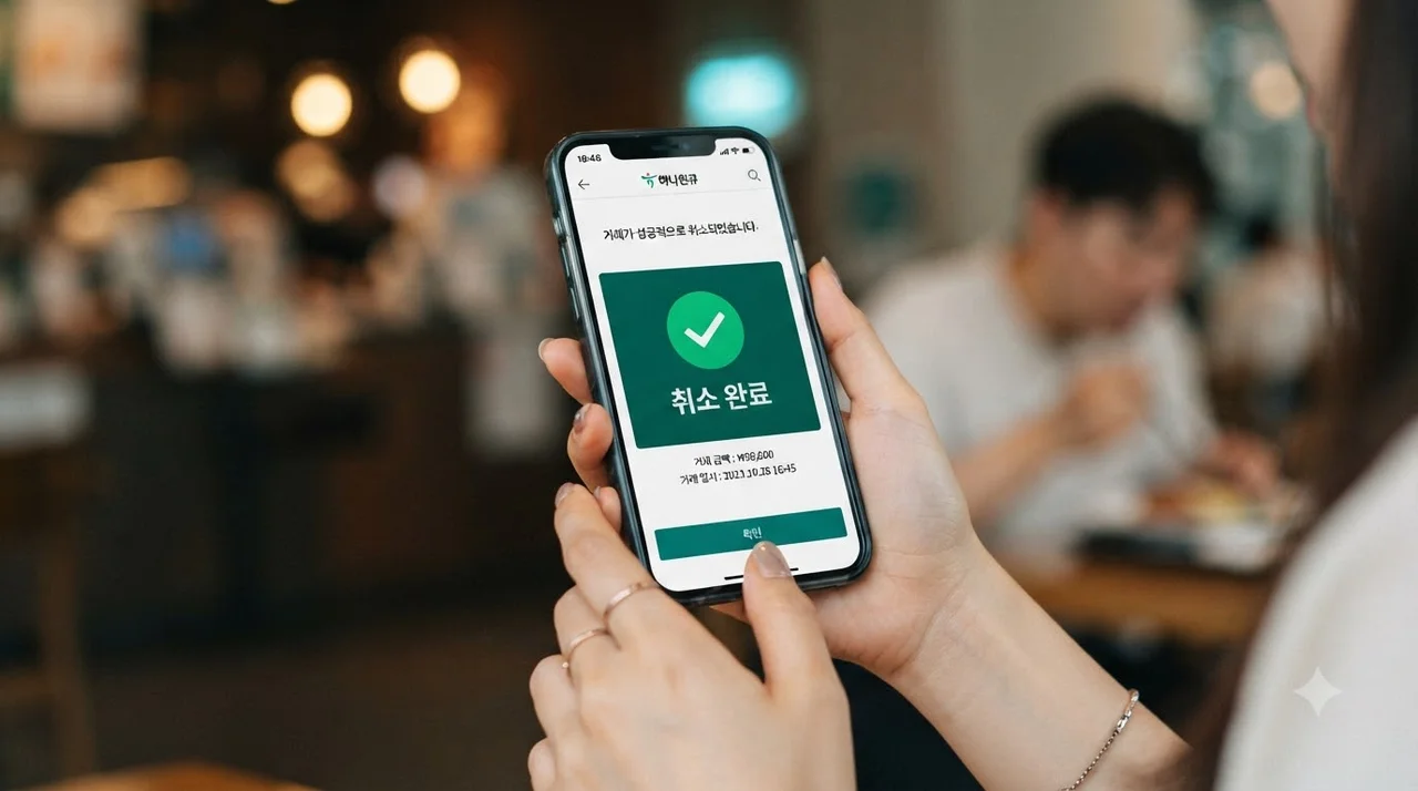 스마트폰 앱으로 1분 만에 취소 내역 확인하기