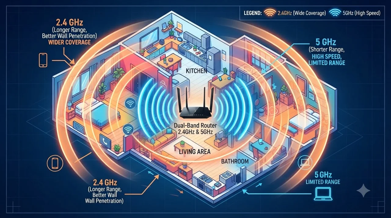 무선 주파수 2.4GHz vs 5GHz, 상황에 맞는 선택법