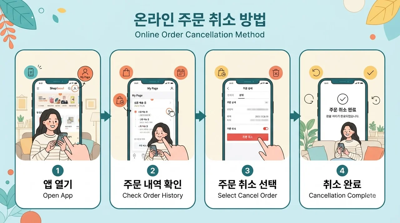 앱에서 직접 취소하는 3단계 방법