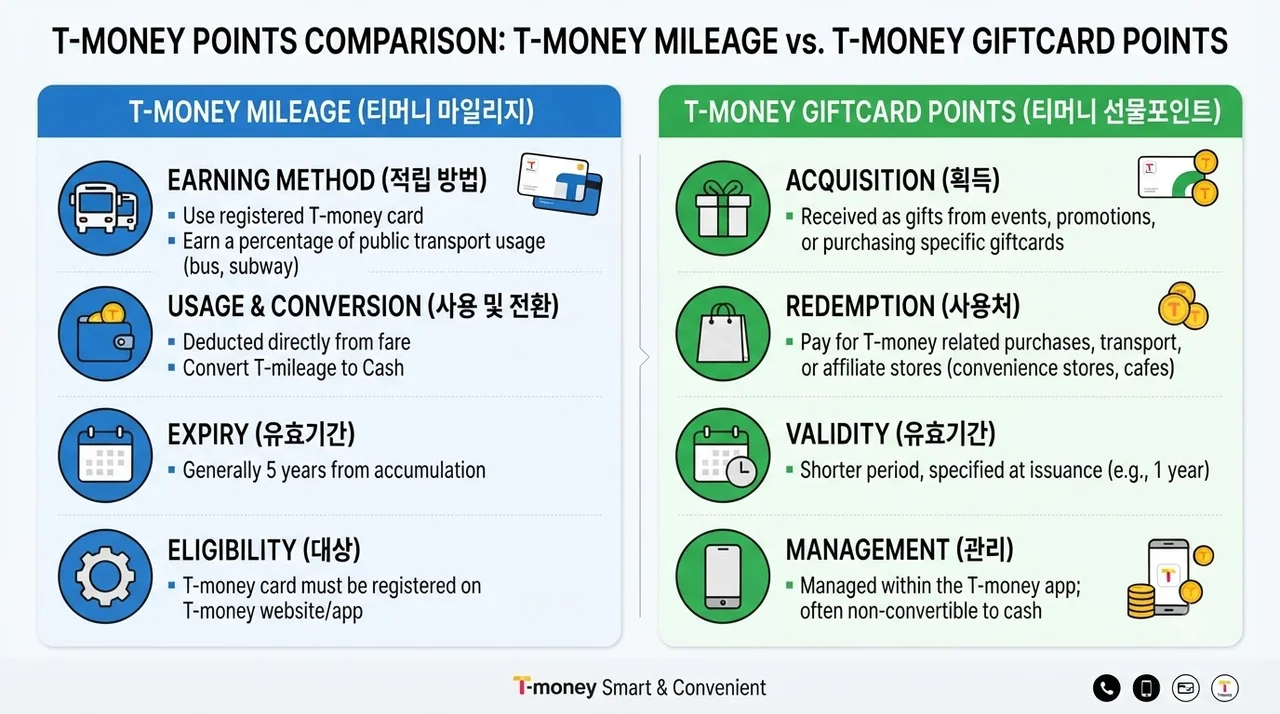 마일리지 종류별 현금화 가능 여부 비교