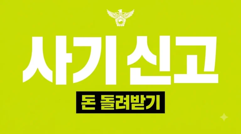 중고거래 사기 신고 방법 및 환불 절차 (2026년 최신 대응 가이드)