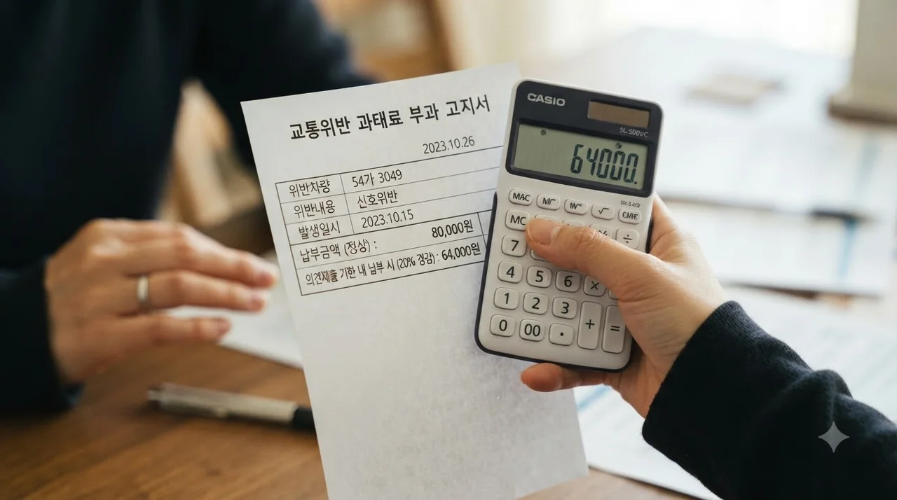 과태료 20% 감경 혜택과 미납 시 불이익