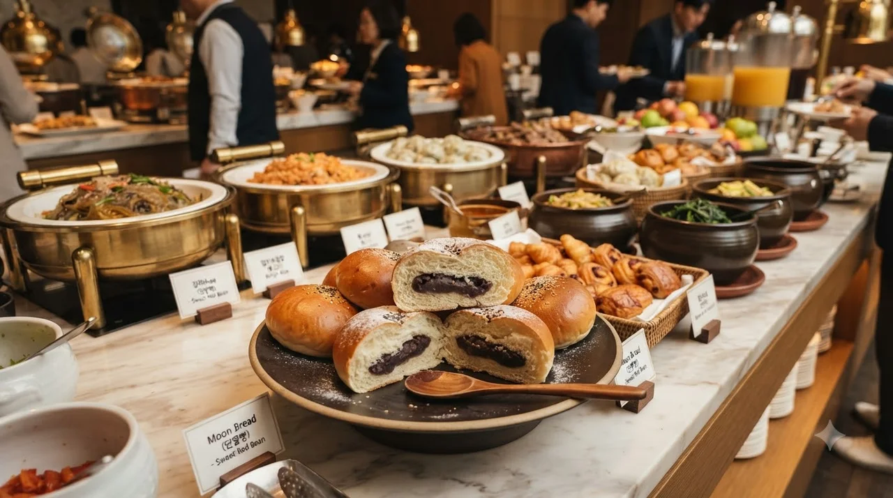 맛의 향연! 조식 뷔페와 시그니처 베이커리 '문빵'