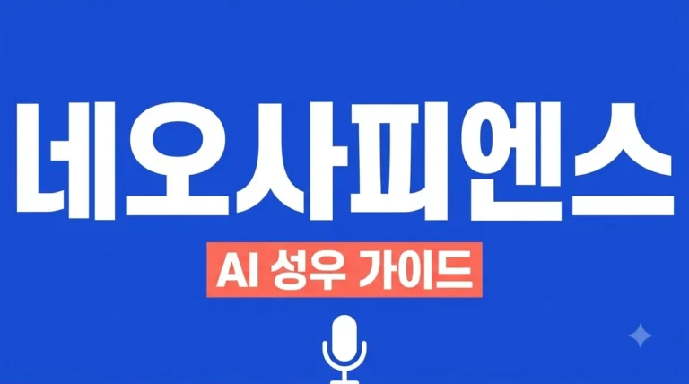 네오사피엔스 타입캐스트 AI 성우 활용법 및 요금제 저작권 총정리
